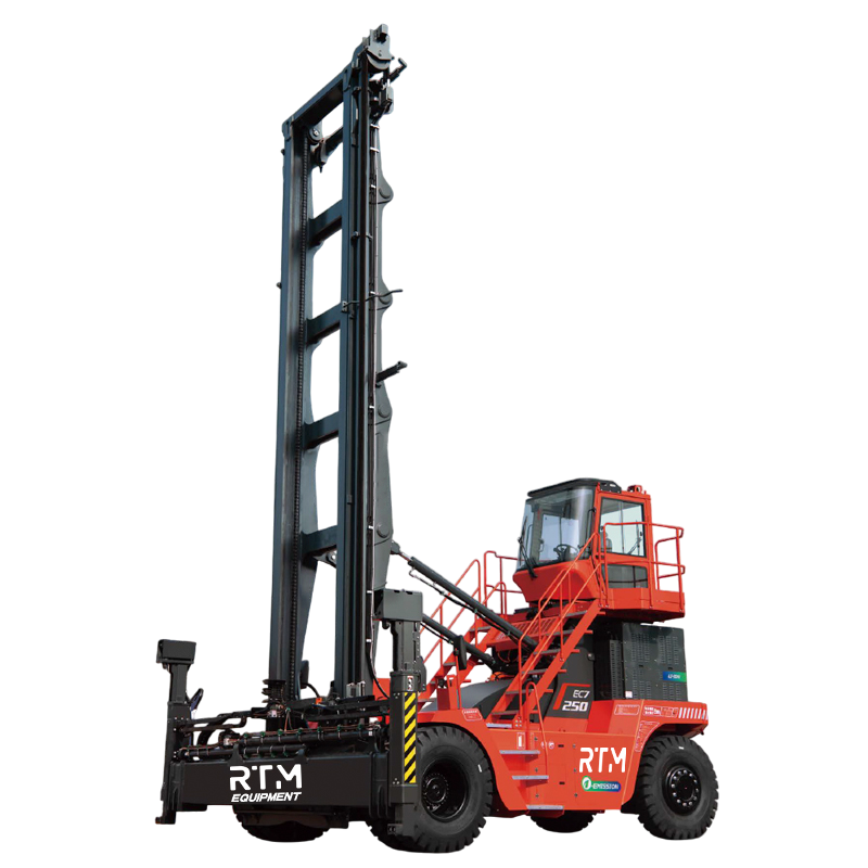 Manipulador de contenedores eléctrico RTM G2 25T con apilamiento de 7–8 alturas